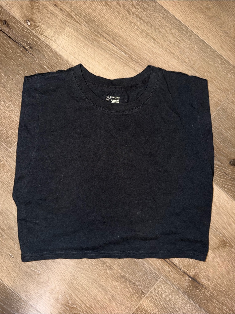 Black Muscle Tee - Aerie Offline
